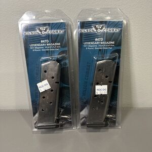 Lot of 2 - Wilson Combat 1911 45acp Full Size 8 Round Magazine 8rd Mag 47D - NEW